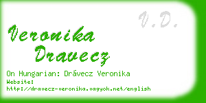 veronika dravecz business card
